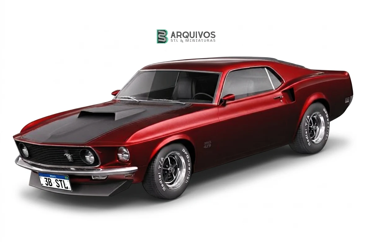 Modelo 3D STL - Ford Mustang BOSS 429 1969